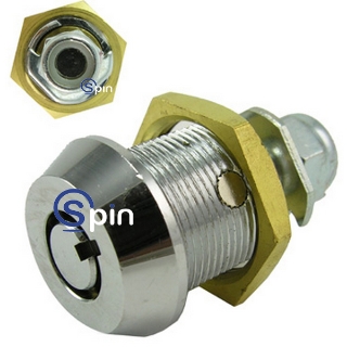 Picture of Low Security Lock, Round Barrel code X01, 5/8 Inch.  (Keys Ordered Separately)