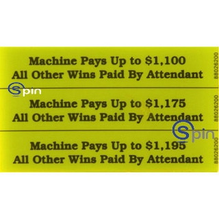 Picture of Decal, Door, Machine Pays Up to $1,100 - IGT.