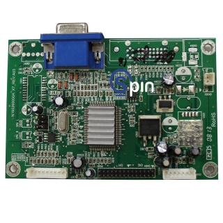 Picture of Board, AD Controller, Tatung, LCD, Model X7-LG- LC200WX1-+12V-6KEY , PCB Version A03_ VGA, OSD Version 07-10-31, Board number N160260000A X-REV.A03