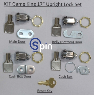 Picture of Lock Kit, IGT Game King 17" Upright for MEI Cash Flow BV