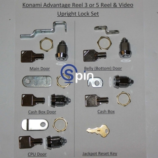 Picture of Lock Kit, Konami Advantage 3, 5 or Video Upright with UBA BV