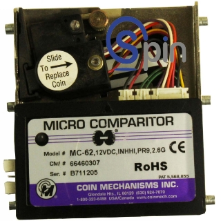Picture of Coin Comparitor MC-62, 12VDC,INHLO, PR6, 2.6G Williams (Used)
