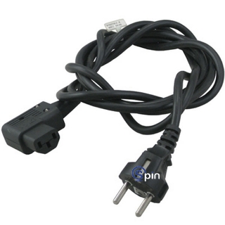 Picture of Power Cord, European 2 x Round Pin Plug Schuko, 220 Volts