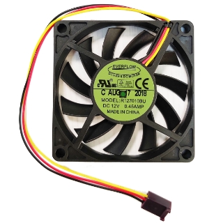 Picture of Fan, Cooling, 12VDC 0.45A 70mm x 70mm x 10mm for Konami KP3 MPU