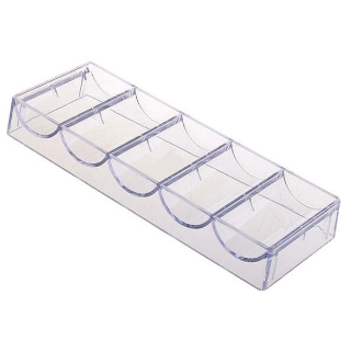Picture of Plastic Stackable Used Poker Chip Rack, fits 100 Poker Chips 39mm