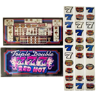 Picture of Glass Kit IGT S2000, 3M 9 Line Triple Double Red Hot 7's 039, 9 Inch Top