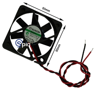 Picture of Fan, 50mm x 50mm x 10mm 12 Volts DC, 1.3 Watts, Bally