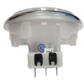 Picture of Button Round Push Button Spin/Rebet 58.90mm Circle White 12 Vdc LED Complete Reference Gamesman GMP02038