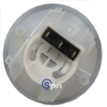 Picture of Button Round Push Button Spin/Rebet 58.90mm Circle White 12 Vdc LED Complete Reference Gamesman GMP02038