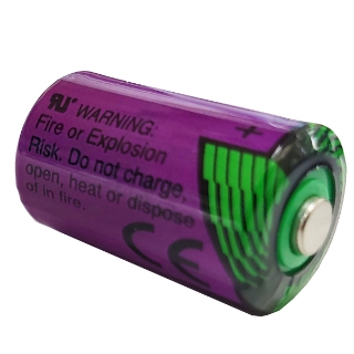 Picture of Battery, Lithium, 1/2AA Cylindrical, 3.6 Volts.